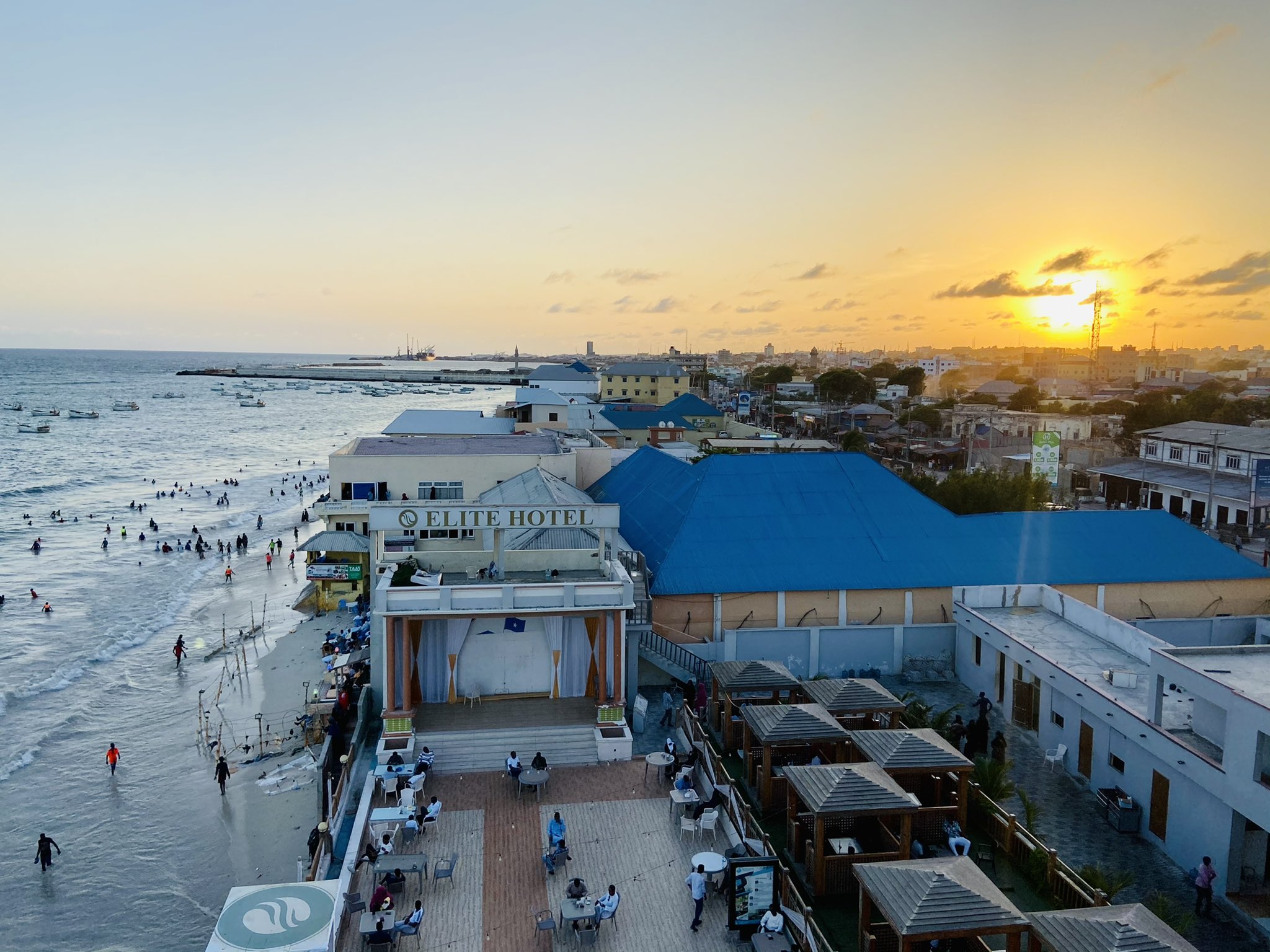 Lido Beach in Mogadishu